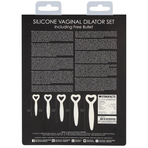 Silicone Vaginal Dilator Set - Black