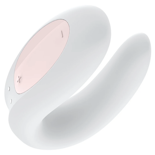 Double Joy Connect App Partner Vibrator - White
