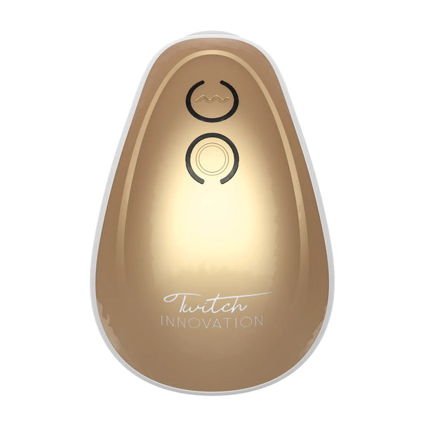 Twitch Innovation Hands-Free Suction & Vibration Clitoral Stimulator - Gold