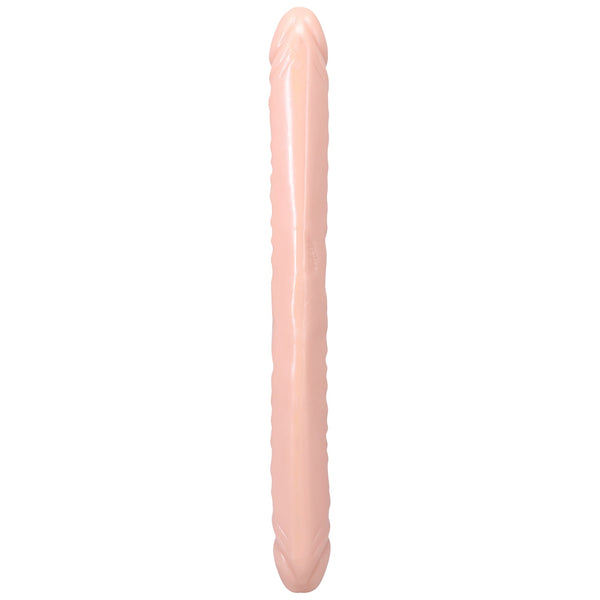 The Classic Double Header Veined Dong - 18" Cream