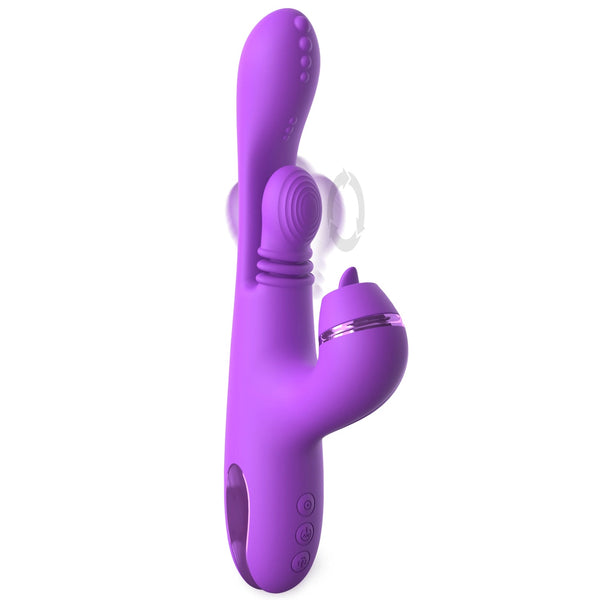 Fantasy For Her Rechargeable IntiMotion Pulse Pro Vibrator with FlickerFlow Clitoral Stimulator