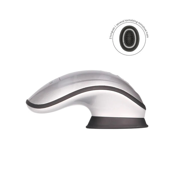 Twitch Innovation Hands-Free Suction & Vibration Clitoral Stimulator - Silver