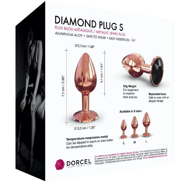 Diamond Metal Anal Plug - Size S