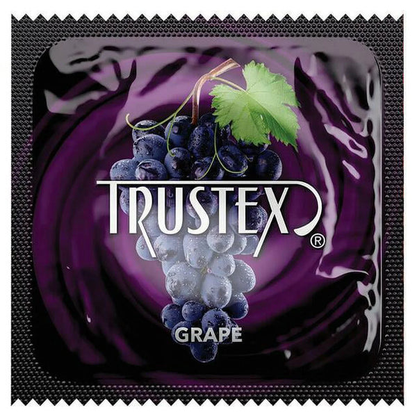 Grape Flavored Lubricated Condoms - 3 Pack