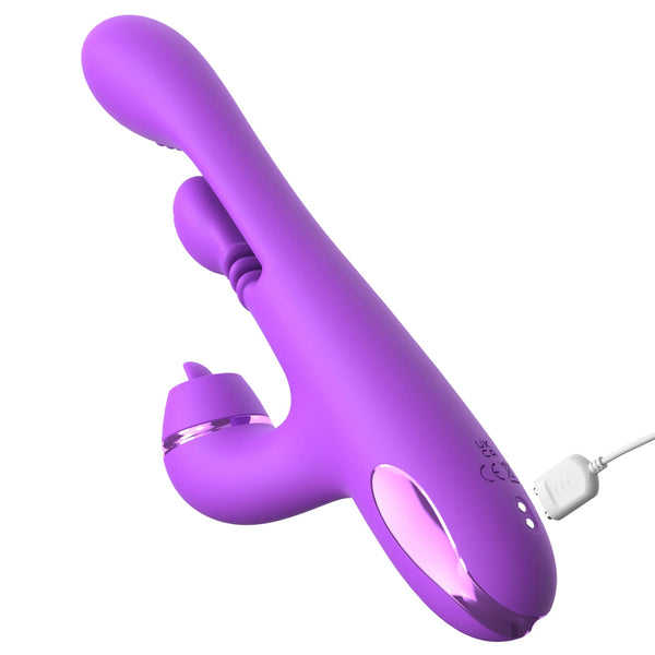 Fantasy For Her Rechargeable IntiMotion Pulse Pro Vibrator with FlickerFlow Clitoral Stimulator