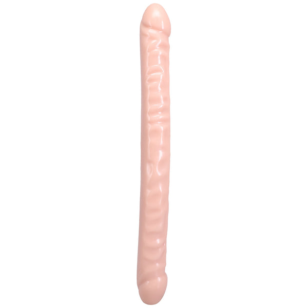 The Classic Double Header Veined Dong - 18" Cream