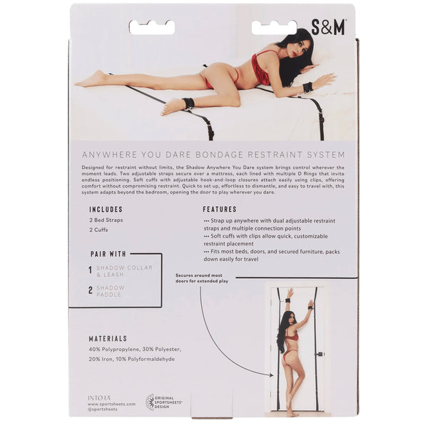 Sex & Mischief: Shadow Anywhere You Dare Bondage Restraint System