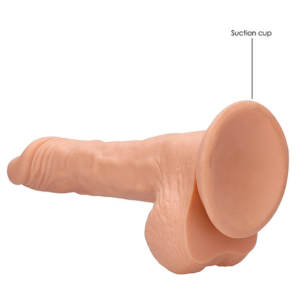 RealRock 10" Dong with Testicles - Light