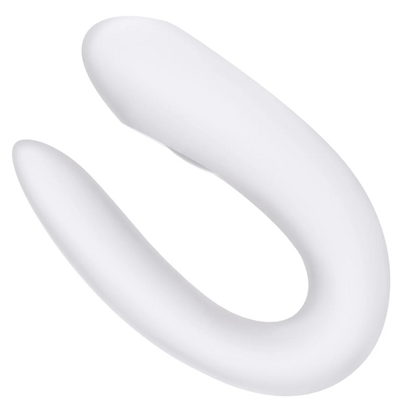 Double Joy Connect App Partner Vibrator - White