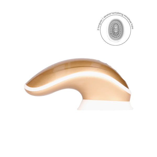 Twitch Innovation Hands-Free Suction & Vibration Clitoral Stimulator - Gold