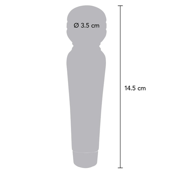 HAPPINESS Push My Limits Rechargeable Mini Wand Vibrator