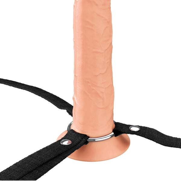 Fantasy X-Tensions Elite 9" Hollow Silicone Strap-On - Light