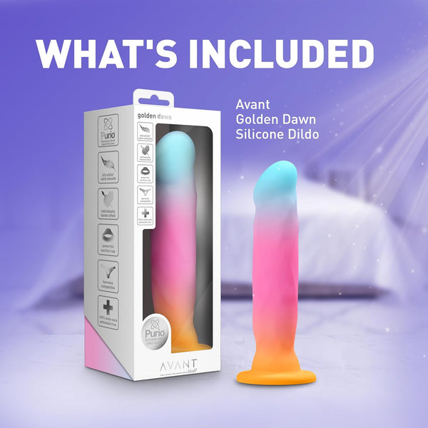 Avant Golden Dawn Platinum-Cured Silicone Dildo