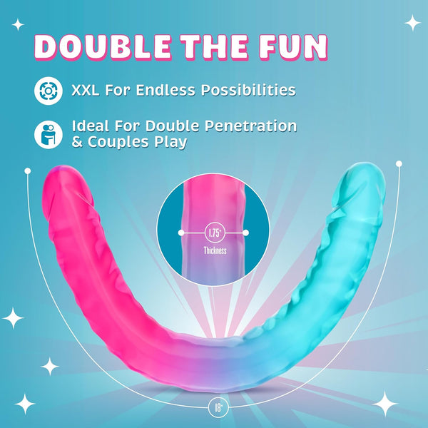 B Yours Candy Papi 17.75" XXL Double Dong
