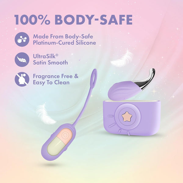 Play With Me Snapstar 4 Piece Remote Control Vibrator Set with Charging Case