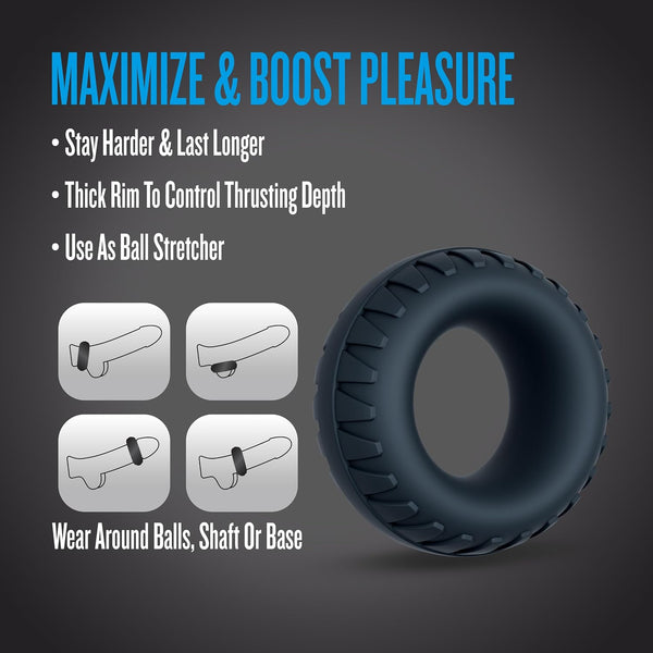 Performance Plus Traction Platinum-Cured Silicone Cock Ring