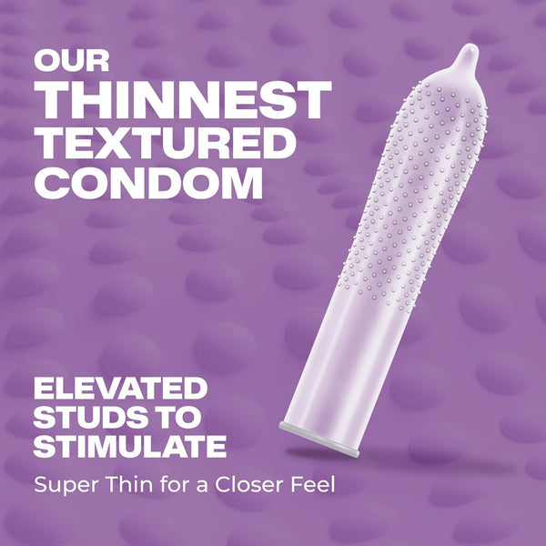 Bareskin Studded Lubricated Condoms - 10 Pack