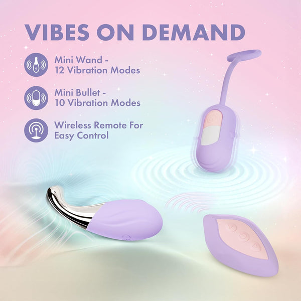 Play With Me Snapstar 4 Piece Remote Control Vibrator Set with Charging Case