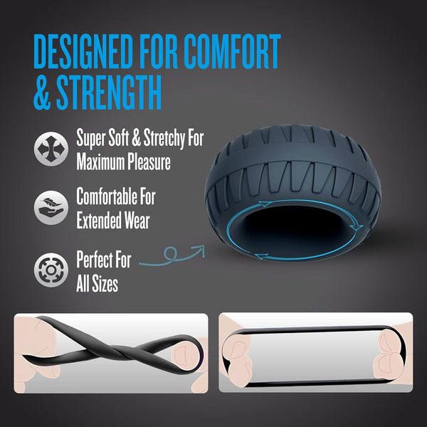 Performance Plus Traction Platinum-Cured Silicone Cock Ring