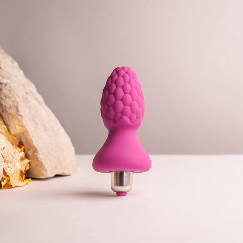 Rocks-Off Ass-Berries Raspberry 7 Speeds Butt Plug - Extreme Toyz Singapore - https://extremetoyz.com.sg - Sex Toys and Lingerie Online Store - Bondage Gear / Vibrators / Electrosex Toys / Wireless Remote Control Vibes / Sexy Lingerie and Role Play / BDSM / Dungeon Furnitures / Dildos and Strap Ons  / Anal and Prostate Massagers / Anal Douche and Cleaning Aide / Delay Sprays and Gels / Lubricants and more...