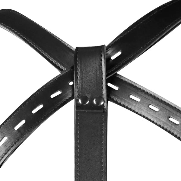 Ouch! Body Harness with Thigh & Hand Cuffs