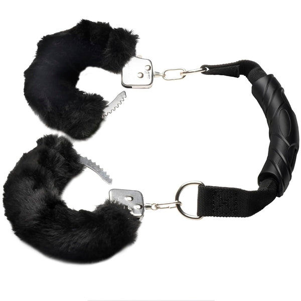 The Handler Furry Handcuffs with Handle