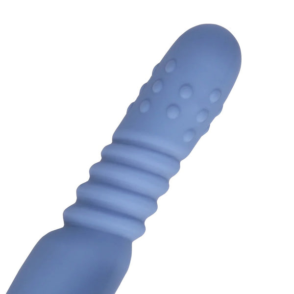 Loveline Warming Rotating Beads & Thrusting Rabbit Vibrator - Blue Nova