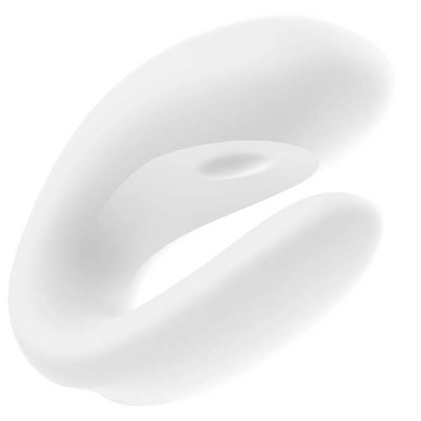 Double Joy Connect App Partner Vibrator - White