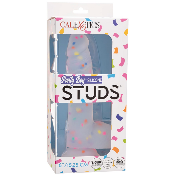 Party Boy Silicone Studs 6" Dildo