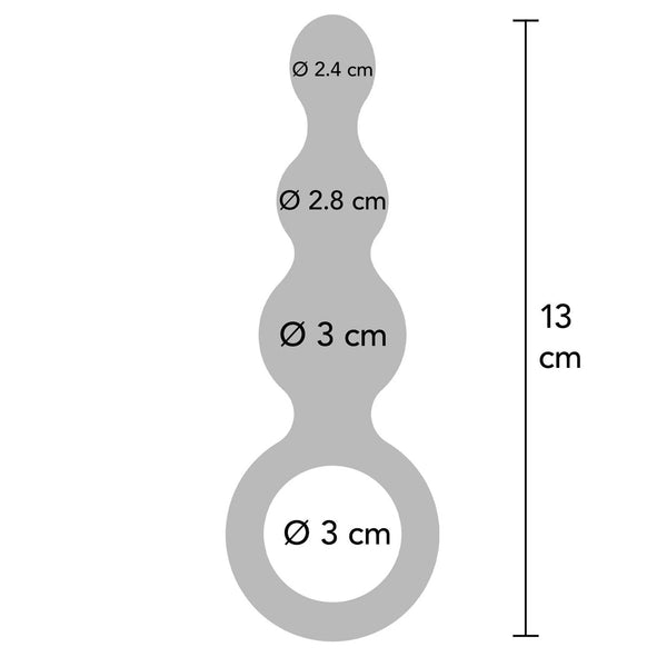 BUTTOCKS The Stuffer Metallic Silicone Anal Plug