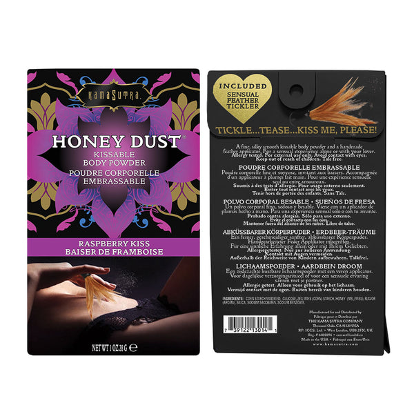 Honey Dust Raspberry Kiss Kissable Body Powder - 28g