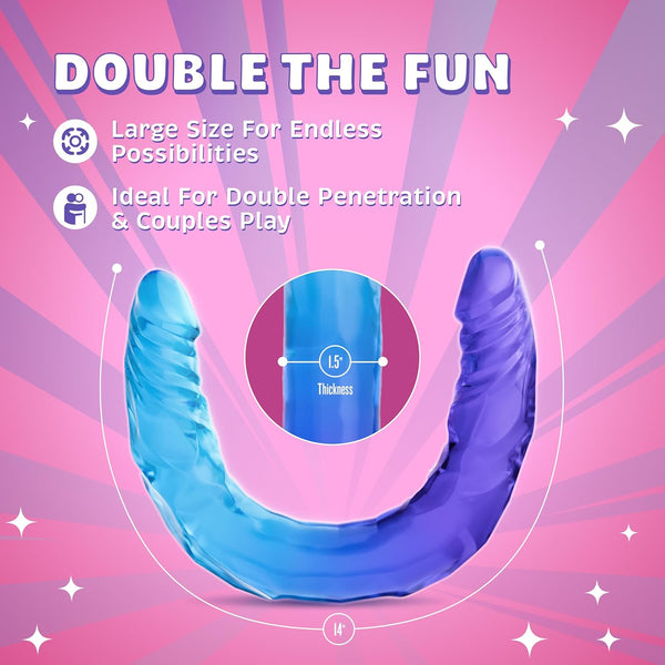 B Yours Sugar Stud 13.75" Large Double Dong