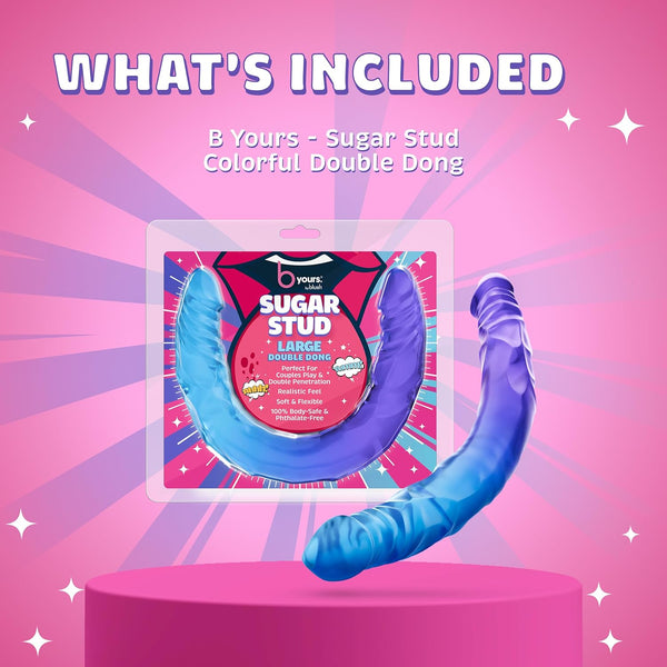 B Yours Sugar Stud 13.75" Large Double Dong