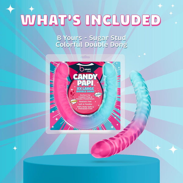 B Yours Candy Papi 17.75" XXL Double Dong