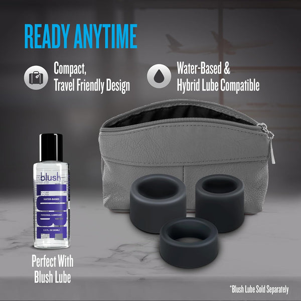 Performance Plus Accelerate Platinum-Cured Silicone 3 Cock Ring Set