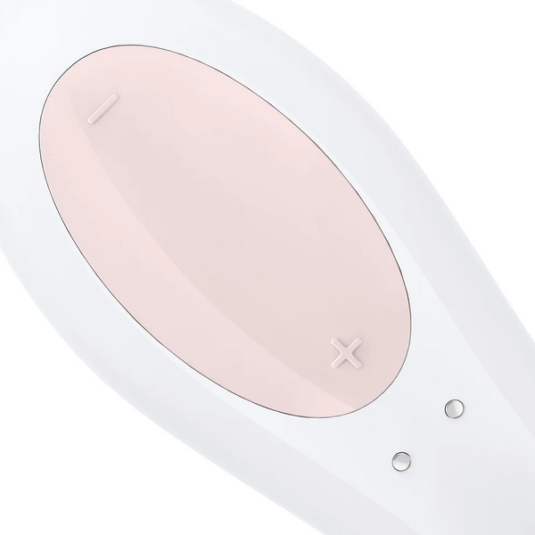 Double Joy Connect App Partner Vibrator - White
