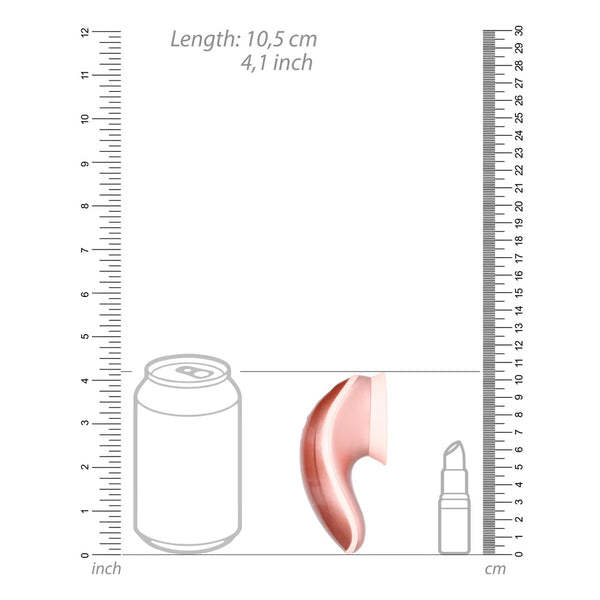Twitch Innovation Hands-Free Suction & Vibration Clitoral Stimulator - Rose Gold