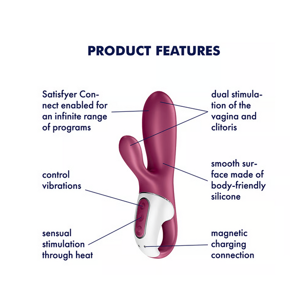 Hot Bunny Connect App Vibration + Heat Rabbit Vibrator