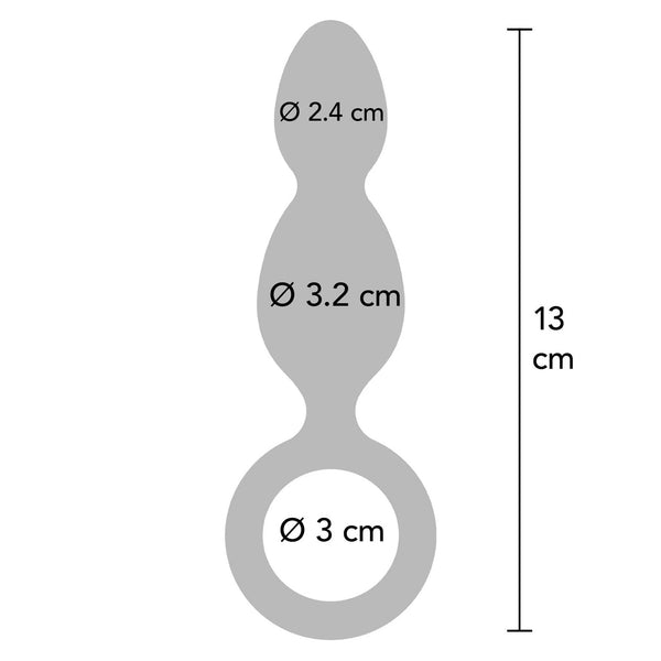 BUTTOCKS The Plugger Metallic Silicone Anal Plug