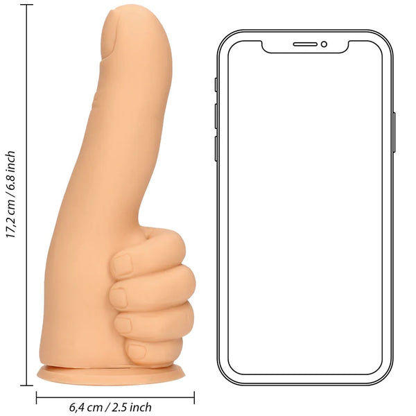 S-Line Crazy Fingers Thumbs Up Finger Silicone Dildo