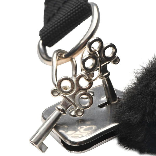 The Handler Furry Handcuffs with Handle