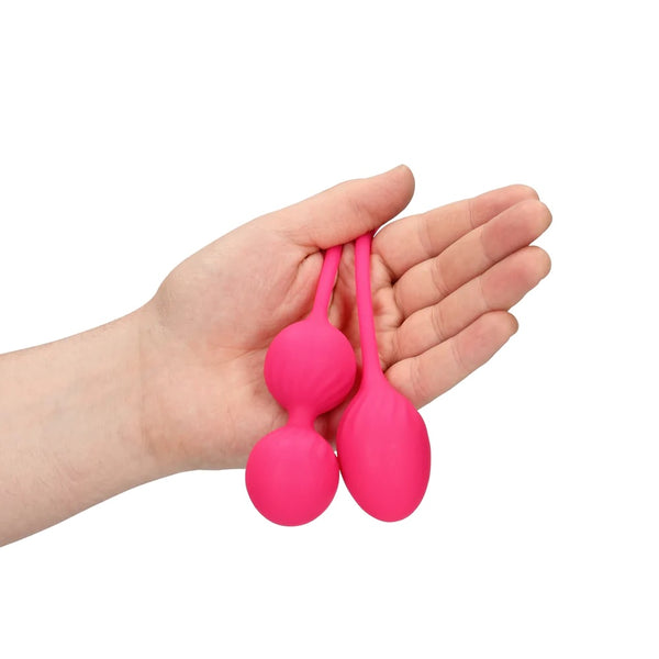 Loveline 2 Piece Thumping Kegel Ball Set - Wild Strawberry