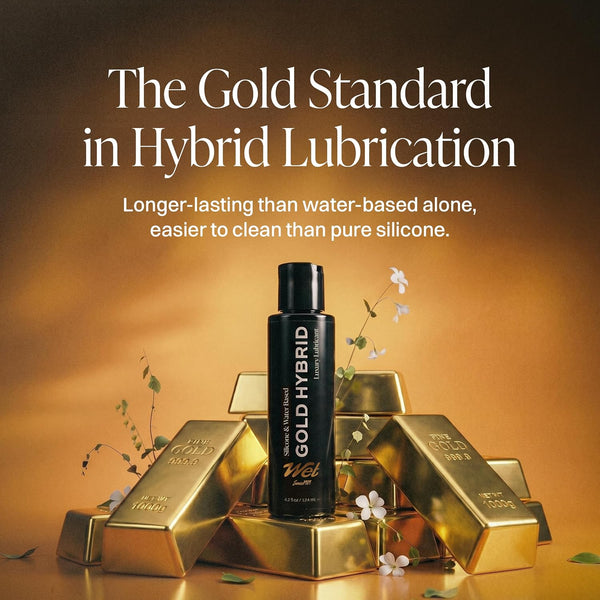 Gold Hybrid Silicone Water Blend Luxury Lubricant - 475ml