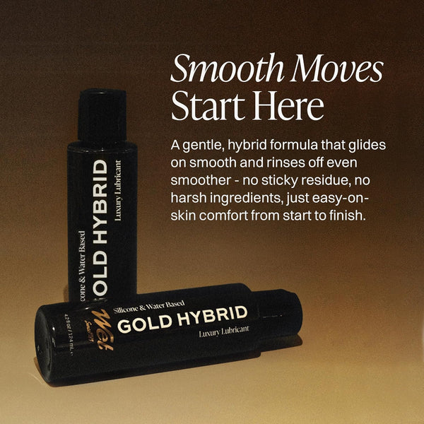 Gold Hybrid Silicone Water Blend Luxury Lubricant - 89ml