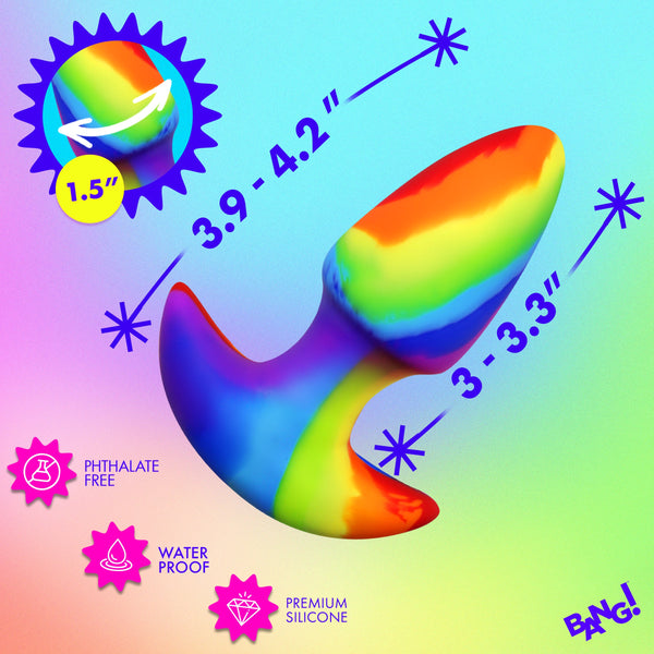 Thrusting & Vibrating Remote Controlled Rechargeable Silicone Butt Plug
