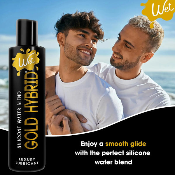 Gold Hybrid Silicone Water Blend Luxury Lubricant - 89ml