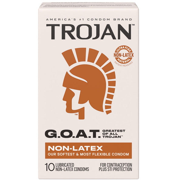 G.O.A.T. Non-Latex Lubricated Condoms - 10 Pack
