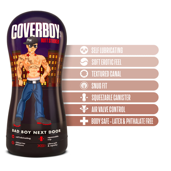 Coverboy Bad Boy Next Door Self Lubricating Butt Stroker