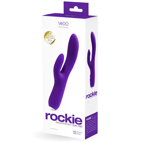 Rockie Rechargeable Dual Vibe - Purple