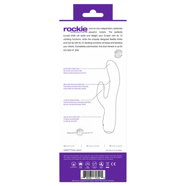 Rockie Rechargeable Dual Vibe - Purple